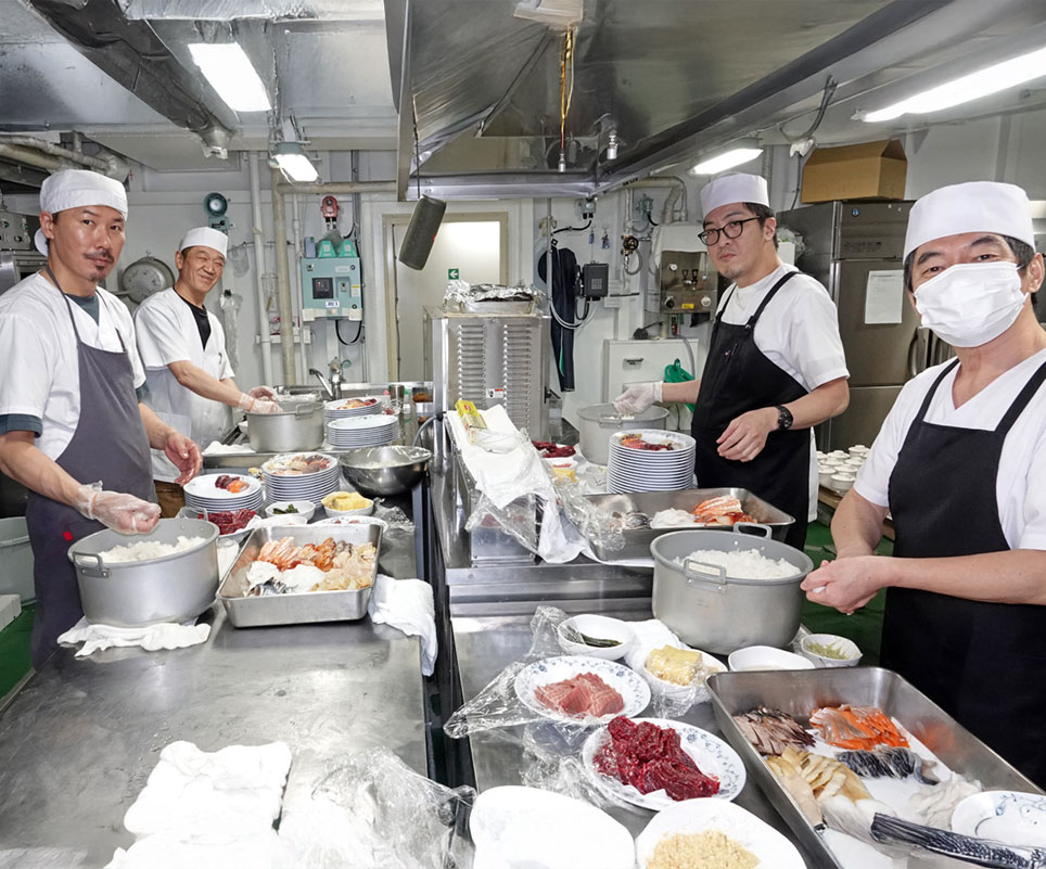 司厨部の現場