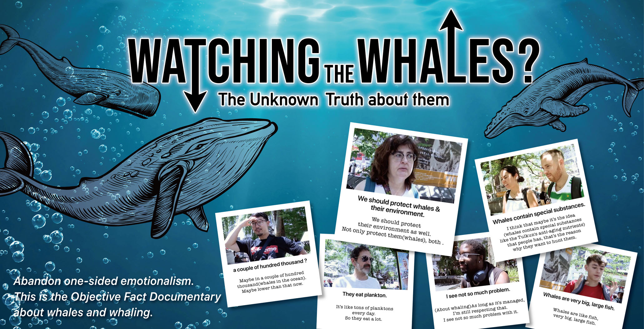 This is the Objective Fact Documentary about whales and whaling.