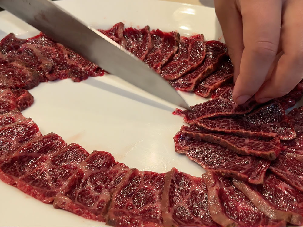 ナガス鯨の赤身肉ロースト